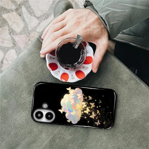 Case for iPhone 16 Plus, Shockproof Hybrid Protective Phone Case, Dual-Layer Drop Protection Anti-Scratch, Butterfly Cloud - color: Butterfly Cloud, size: iPhone 16 Plus