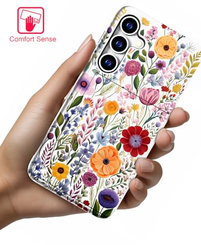 for Samsung Galaxy S24 / S25 Case - Red Nice Floral - color: Red Nice Floral