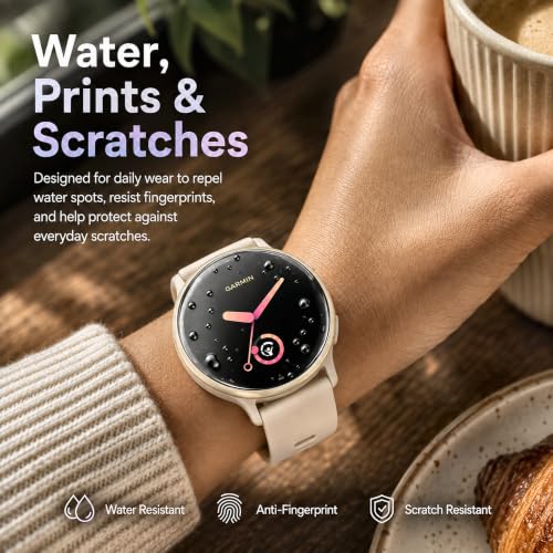 6 Pack Screen Protector for Garmin Vivoactive 5/Garmin Vivoactive 6 42mm - size: For Garmin Vivoactive 5/6 1.65 Inch