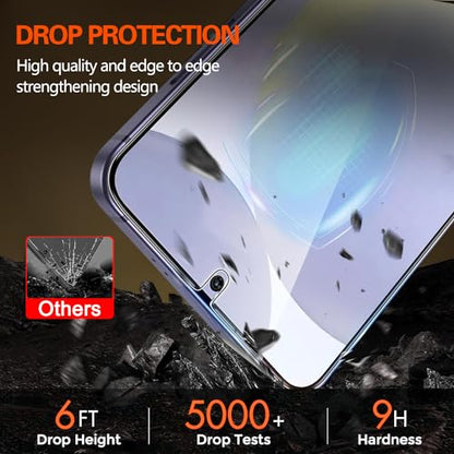 Samsung Galaxy S24 Plus/S24+ 6.7 Inch Privacy Screen Protector, 2X Anti-Spy Tempered Film + 2X Camera Lens Tempered Glass with Installation Tools[28° Anti-Spy][Support Fingerprint Unlock][Bubble Free] - size: S24 Plus