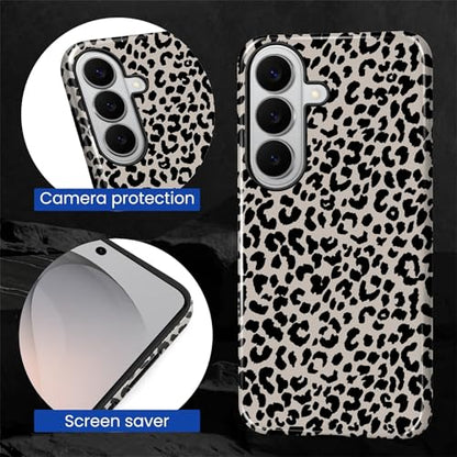 Case Compatible with Samsung Galaxy S26, Hybrid 2-Layer Hard Shell Protection Case, Shockproof Protective Tough Phone Cover, Animal Leopard Print - color: Animal Leopard Print, size: Samsung Galaxy S26