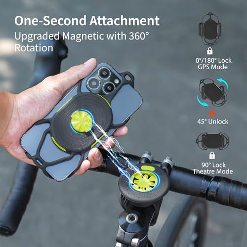 Bone Bike Tie Connect Kit 2 - Magnetic, Quick Release Bike Phone Stem Mount
