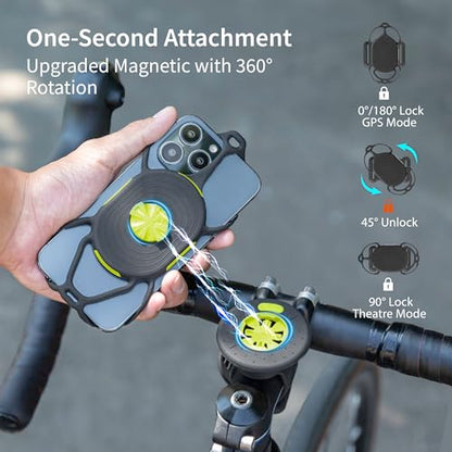 Bone Bike Tie Connect Kit 2 - Magnetic, Quick Release Bike Phone Stem Mount