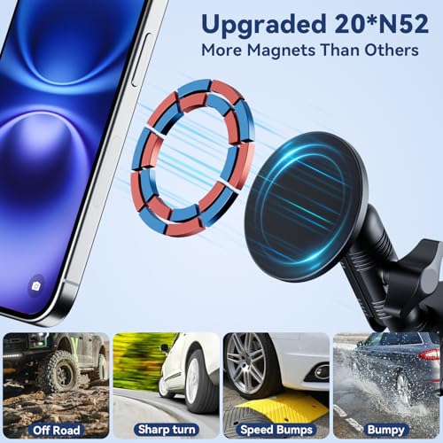 Surfcabin CNC Magnetic Vent Phone Holder for 2021-2026 Ford F150