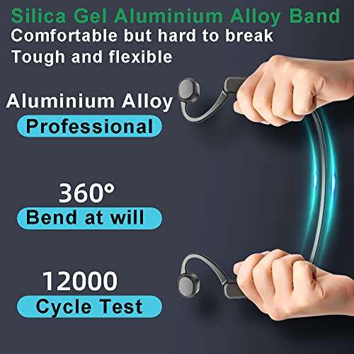 AYI True Bone Conduction Headphones Open Ear Headset Able to be a MP3 Player with Micro Disk Stereo Bluetooth Earphone for Driving Bicycling Running Skiing-X9 Black - color: X9 Black