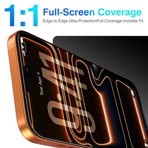 EZ-GLAZ-4+2 Pack for iPhone 17 Pro Screen Protector (6.3") HD Clear - size: iPhone 17 Pro