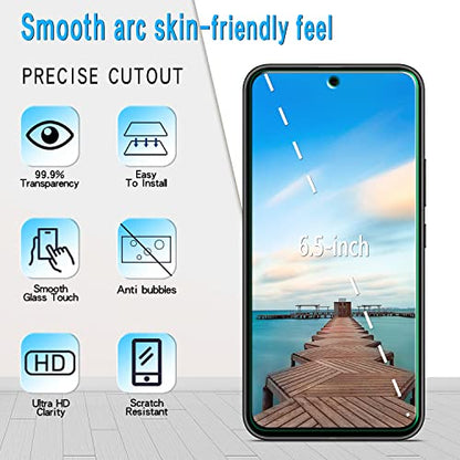Slanku 3 Pack Screen Protector For Samsung Galaxy A54 5G Tempered Glass - color: Transparent