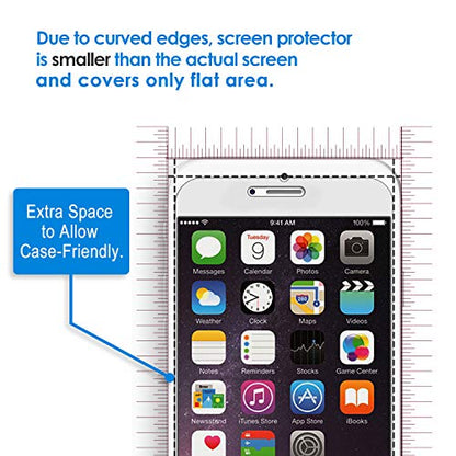JETech Screen Protector for iPhone 8 Plus/7 Plus/6s Plus/6 Plus, 3-Pack | HD Clear, Tempered Glass Film, Anti-Scratch Glass - size: iPhone 8 Plus/7 Plus/6S Plus/6 Plus