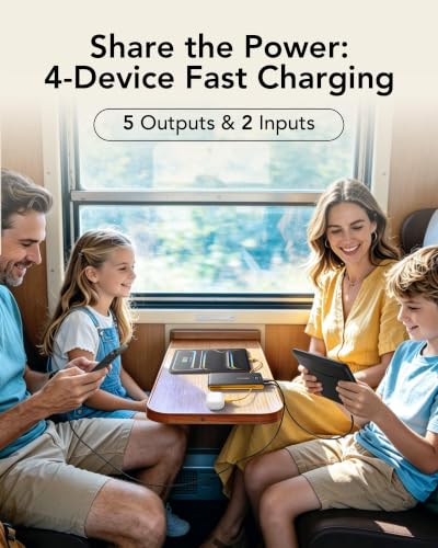 VEEKTOMX Portable Charger with Built-in Cables and AC Wall Plug, 10000mAh - color: Black+Yellow