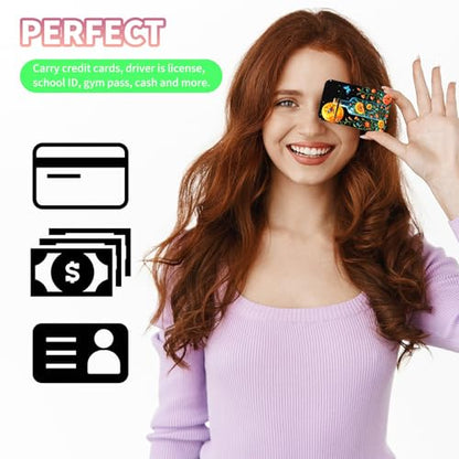Phone Credit Card Holder Stick on, Cell Phone Pocket Self Adhesive Stretchy Stick on Wallet ID Credit Card Case Pouch Sleeve with Flap for All Smartphones, Drift Bottle Flowers Birds - color: Drift Bottle Flowers Birds
