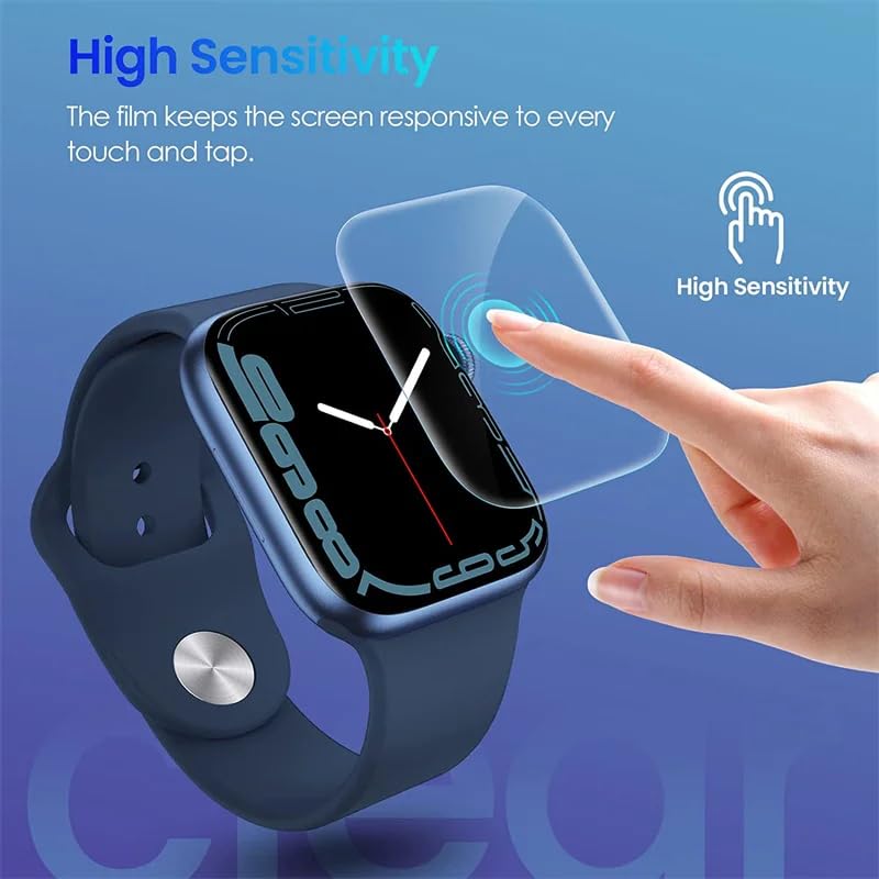 5Pcs Hydrogel Screen Protector for Apple Watch Series 11, 10/11, 10 Aluminum 46mm Smartwatch Soft HD Clear TPU Film Touch Sensitive, Self-Healing, Anti-Scratch, Ultra-Thin, Easy Installation