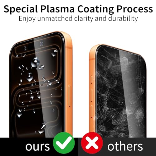 2 Pack Privacy Screen Protector for iPhone 17 Pro Max with 2 Pack Camera Lens Protector, 9H Hardness Double Shatterproof Anti-Spy Tempered Glass Film, Easy Installation - size: iPhone 17 Pro Max