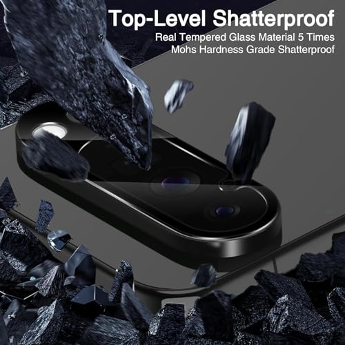 Wiaocit Tempered Glass Camera Lens Protector for Google Pixel 10 Pro XL - color: Google Pixel 10 Pro XL-Black