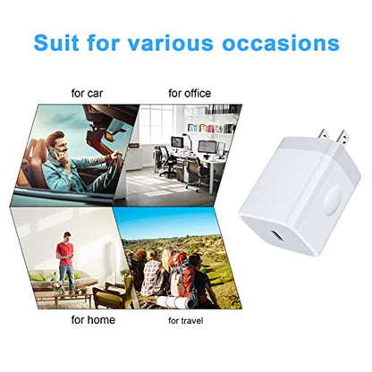 USB C Box Fast Charger Block for Samsung Galaxy A17 5G A16 A15/A54/A36/A37 - color: 1-white