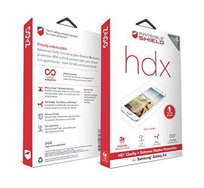 ZAGG InvisibleShield HDX for Samsung Galaxy S6 - Full Body - style: HDX - Full Body