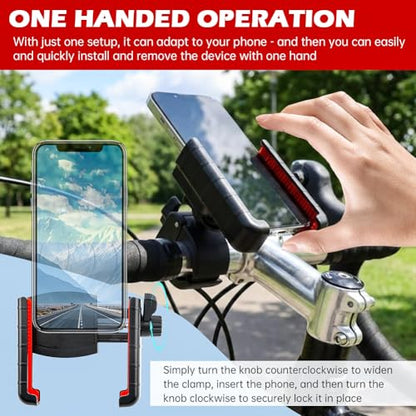 3rd Gen Shockproof Bike Phone Holder with Secure Lock for 4.7-7'' Phones