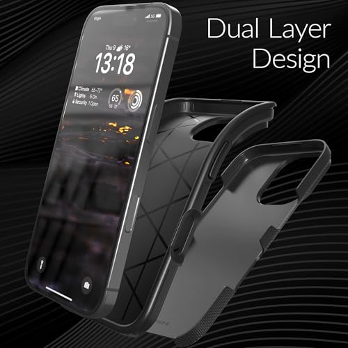 Crave Dual Guard Compatible with iPhone 16 Case, Compatible with MagSafe Shockproof Protection Dual Layer Case for Apple iPhone 16 (6.1") - Black - color: Black