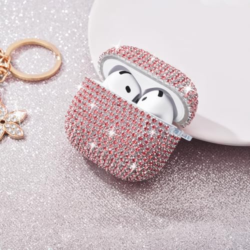 VISOOM Airpods 5 4 Cases iPods 4/5 Cover for Women,Unique Jewelry Design - color: J-Pink, size: Airpods 4/5(2024/2026)