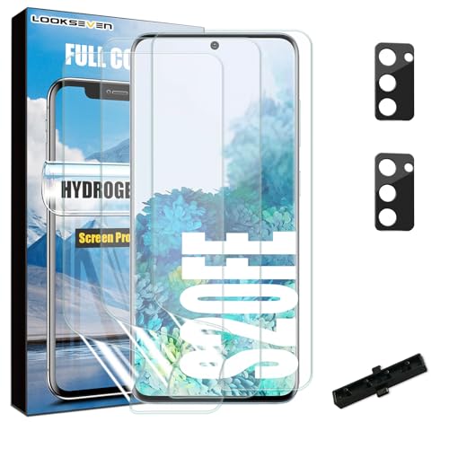 3 Hydrogel Films + 2 Tempered Glass Lens Protector For Galaxy S20 FE - size: S20 FE 5G / S20 FE