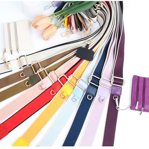 Clip and Go Strap for Phone with Wallet Crossbody - color: Light Blue Silver