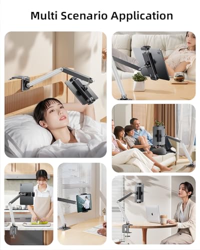 Adjustable Tablet Stand for Desk & Bed,360 Degree Rotation Mount