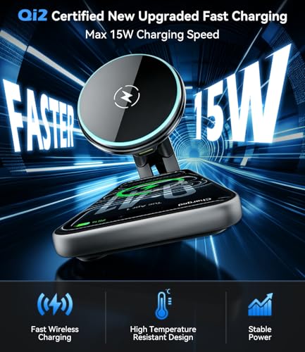 CloudValley 15W Charger Air Vent Car Mount for Mercedes Benz A/B/C/E/V/G/Class & Audi A1/A2/A3, Magnetic Wireless Charging Phone Holder for iPhone 18/17 Pro Max 16 15 14 13 12, Compatible with Magsafe