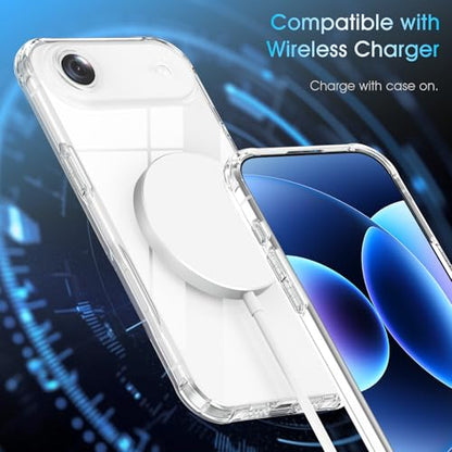 Soft TPU Clear Case for iPhone 17 Air 6.5 inch | Not-Yellowing，Military Drop Protection，Shockproof Transparent Silicone Case, Ultra Slim & Thin，Camera Protection，Clear - size: for iPhone 17 Air