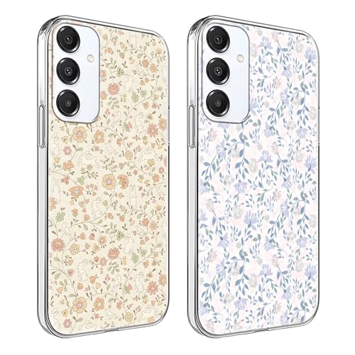 Case for Samsung Galaxy A15 5G, Clear, 2 Pack - color: Flower Bunny, size: Samsung Galaxy A15 5G