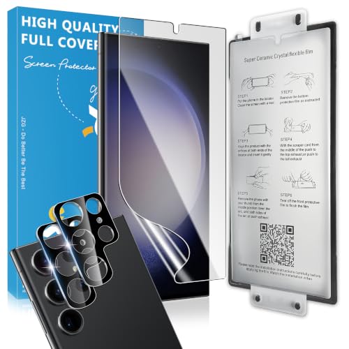 2+2 Pack for Samsung Galaxy S23 Ultra Screen Protector, PET Film - size: 6.80-inch