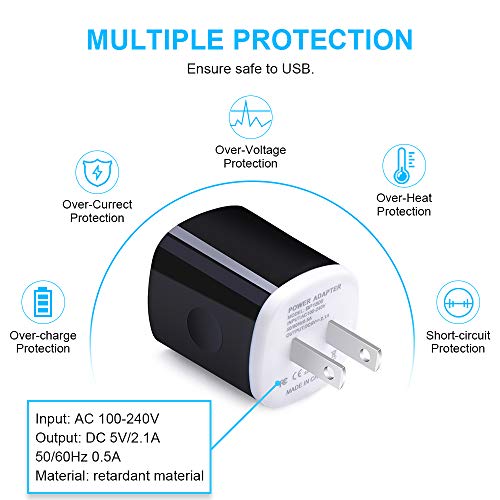 Fast Charger Block Cube for LG Stylo 6/5/4 G9 G8 V60 V50 V40 V35 V30 ThinQ - color: Black White