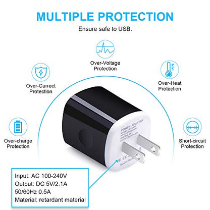 Fast Charger Block Cube for LG Stylo 6/5/4 G9 G8 V60 V50 V40 V35 V30 ThinQ - color: Black White