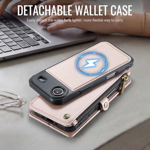 for iPhone 17 Air - Phone Case Wallet Magnetic, Champagne Gold - color: Champagne Gold, size: iPhone Air