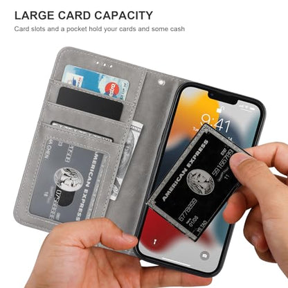 Bocasal for MagSafe Wallet Case Card Holder for iPhone 13 Pro, Grey - color: Gray for MagSafe
