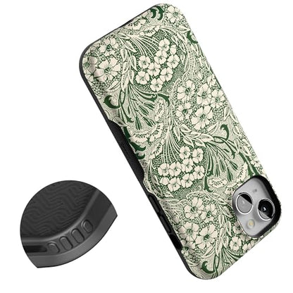 Casely iPhone 15 Plus Case | Mystic Meadow | Green Gardens | Bold Protective Design | Compatible with MagSafe - color: Mystic Meadow | Green Gardens, size: Iphone 15 Plus