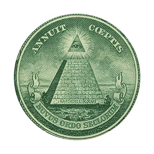 Pyramid sign part one dollar banknote PopSockets PopGrip: Swappable Grip for Phones & Tablets