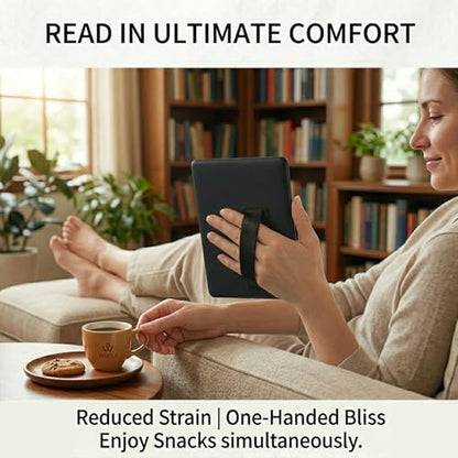 Hand Holder Strap for ipad, Tablet Hand Holder Strap, Universal Handle Grip for iPad Kindle, Mini Tablets and Cases (Black Blue) - 2PC - color: Black Blue