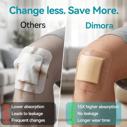 Dimora Silicone Foam Dressing 4"x4" Silver Ag Sterile with Adhesive Border - size: 4" x 4" Ag(5 PCS)