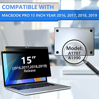 Magnetic Privacy Screen for Macbook Pro 15 inch (2016-2019, A1707, A1990) - size: MacBook Pro 15 inch（2016-2019）