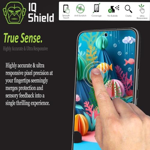IQShield 2 Pack Screen Protector for Samsung Galaxy S22 5G 6.1 Inch, Easy Install, Anti-Scratch, Anti-Bubble, Clear TPU Film - size: 6.1-INCH