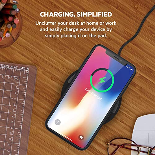 Battery Case for iPhone X/XS, [10000mAh] Enhanced Rechargeable Portable Protective Qi Wireless Charger Case Battery Support CarPlay Wireless Charging Case Compatible with iPhone X/XS (5.8 inch)-Black - size: iPhone X/XS