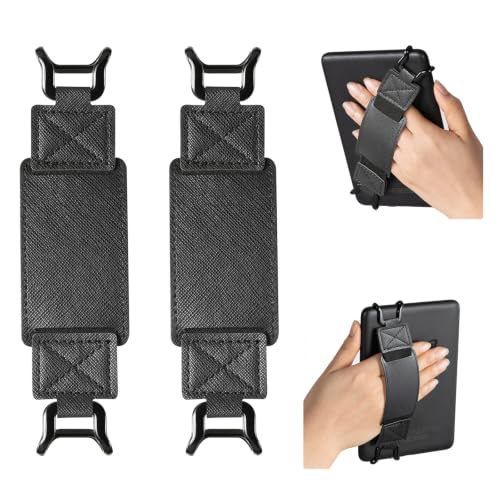 CoBak 2 Pack Secure Hand Strap for Ebook Reader - Versatile and Lightweight - color: Black-2 Pack