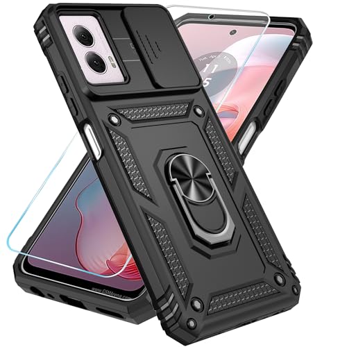 SunStory for Motorola Moto G Power 5G 2024 Case with Kickstand,Black - color: Black