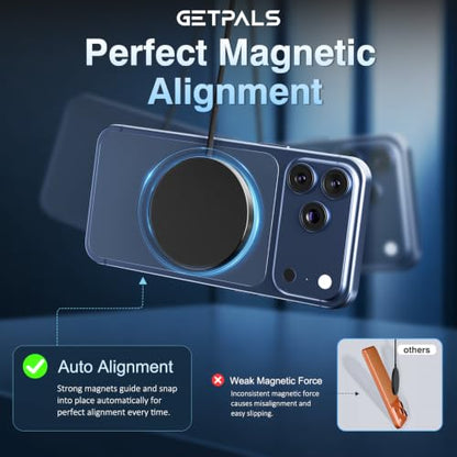 15W Fast Magnetic Wireless Charging Pad Suitable for Travel Home Office - color: Black