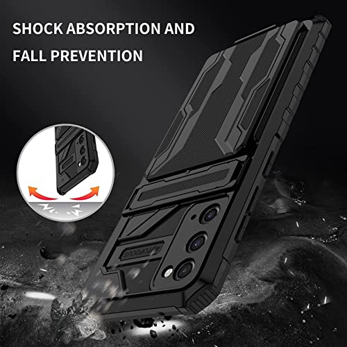 for Samsung Galaxy S20 FE Wallet Case with Card Holder, Black | Detachable Card Holder, Built-in Kickstand, with Screen Protectors, Military Grade, Full Body Shockproof - size: for Galaxy S21 FE - 6.5''