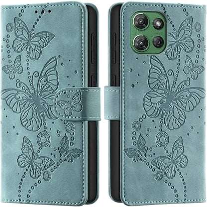 Case Wallet for Motorola Moto G Power 2025/ G Power 2026, Light Green | RFID Blocking, 3 Card Holder Stand, Shockproof TPU Shell, PU Leather Magnetic Closure, 6.8-inch - color: Light Green