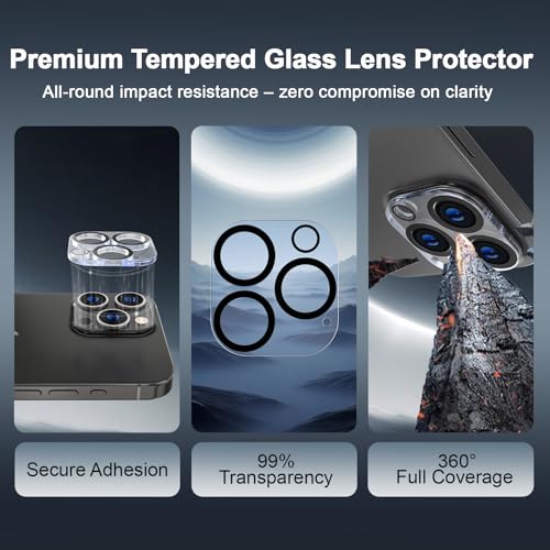 [2+2 Pack 360 Degree Privacy Screen Protector for iPhone 15 Pro Max – [360° 4-Way Anti-Spy] [Auto Dust Removal] [Bubble-Free Installation] – Shatterproof Tempered Glass