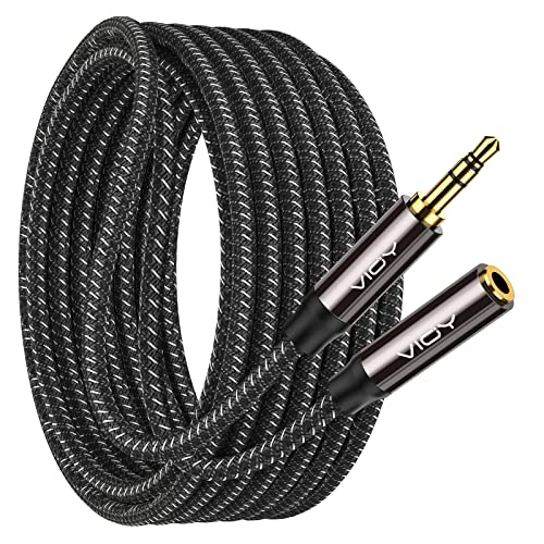 VIOY Headphone Extension Cable 10 FT, 3.5mm Male to Female Braided Aux Cord - size: 10FT