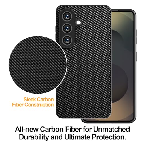 AICase for Samsung Galaxy S26 Plus Case, Carbon Fiber Design Thin Slim Fit Shockproof Hybrid Hard PC Soft TPU Bumper Drop Protection Lightweight Aramid Fiber Protective Cover - color: Carbon Fiber, size: S26 PLUS