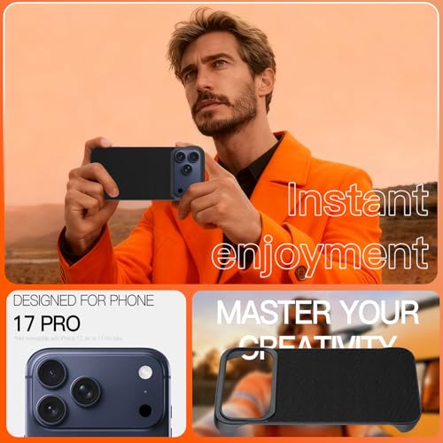 Phone Case Crafted for iPhone 17 Pro,Black - color: Black, size: iPhone 17 Pro