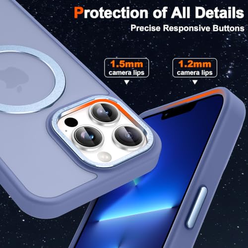 Magnetic for iPhone 13 Pro Case with Ring Stand, Sierra Blue - color: Sierra Blue, size: Iphone 13 Pro 6.1 inches
